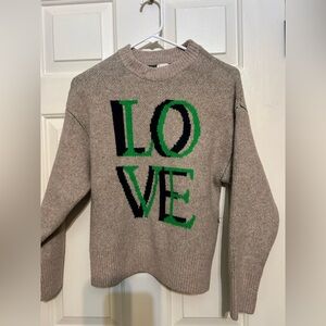 A new day love sweater womens small